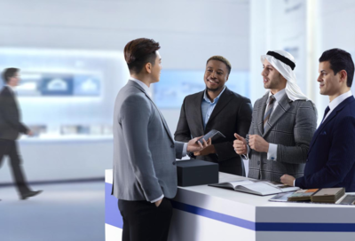 訊飛雙屏翻譯機2.0 五麥陣列與AI降噪引擎，打造會議服務的雙重護盾